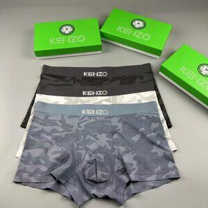 Kenzo Classic Logo Mens Camouflage Boxer Briefs 3 Pack